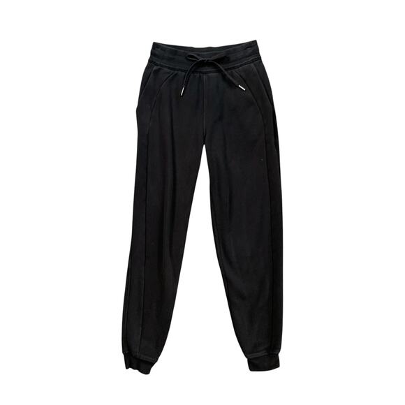 Lululemon Pants - Lululemon Jogger Womens 4 Black Scuba High Rise Fleece Lined Drawstring Sweat